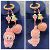 Labubu Luxe Premium Charm Keychain Orange Style 1 Plush Keychain