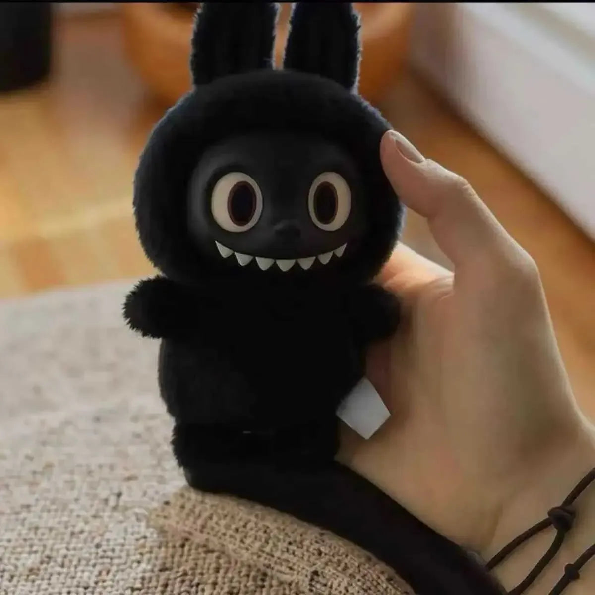 Labubu Dark Edition Macaron Pendant Plush Keychain