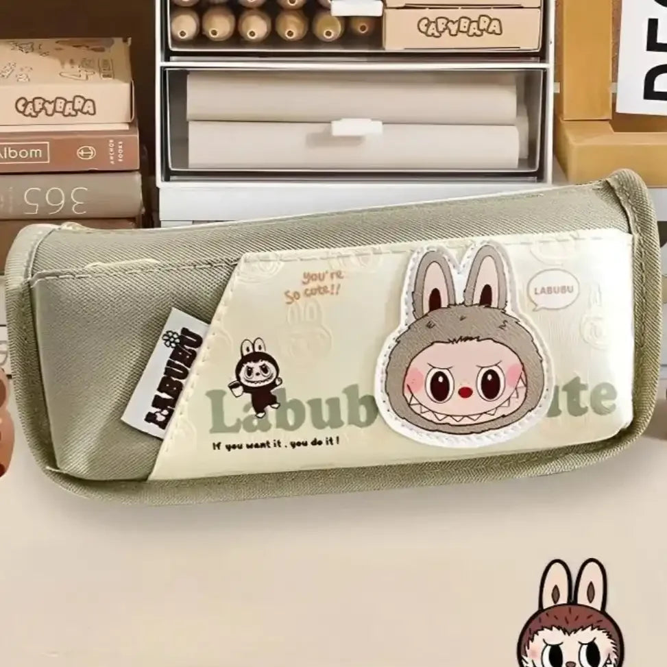 Laboobu Essential Fun Pencil Pouch Green Pencil Pouch