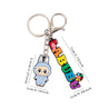 Labuboo Colorburst Mischief Keychain Blue Acrylic Keychain