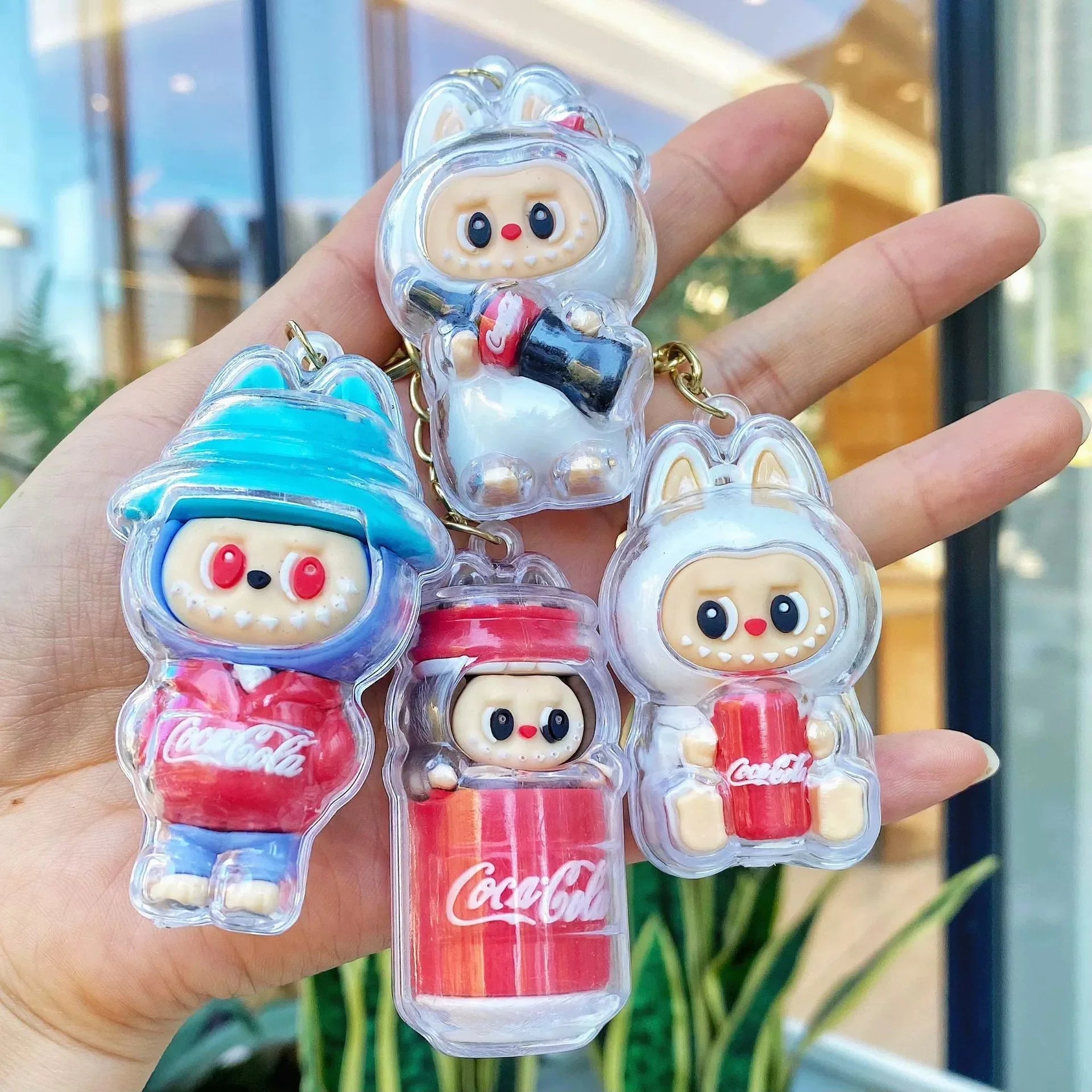 Labubu Cola Squad Blind Box Keychain 3D Keychain