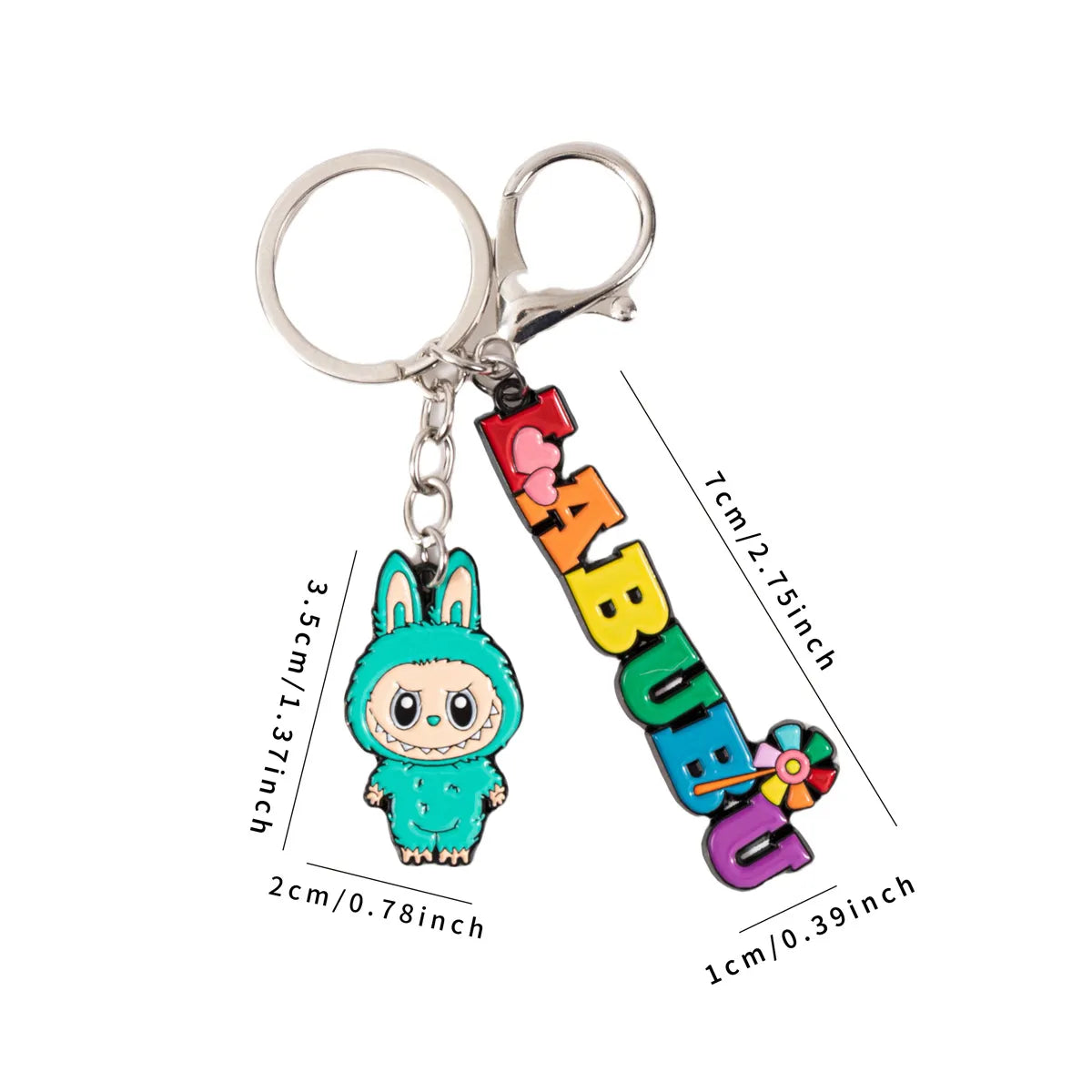 Labuboo Colorburst Mischief Keychain Green Acrylic Keychain