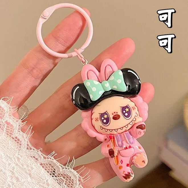 Labuboo Evershine Cosplay Loop Keychain Pink Acrylic Keychain