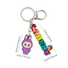 Labuboo Colorburst Mischief Keychain Purple Acrylic Keychain