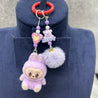 Labubu Luxe Premium Charm Keychain Purple Style 2 Plush Keychain
