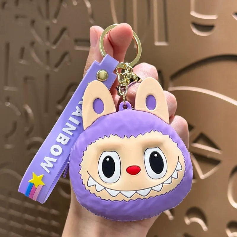 Labubu Rainbow Dreams Coin Purse Purple Coin Purse