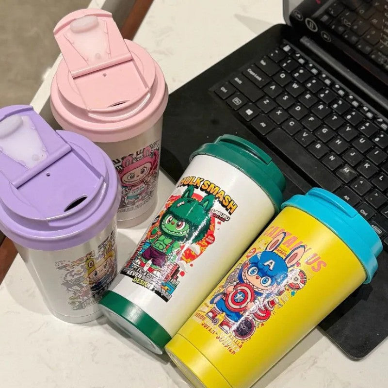 StarBX Labubu Avengers Insulated Cup (500 ml) Tumbler