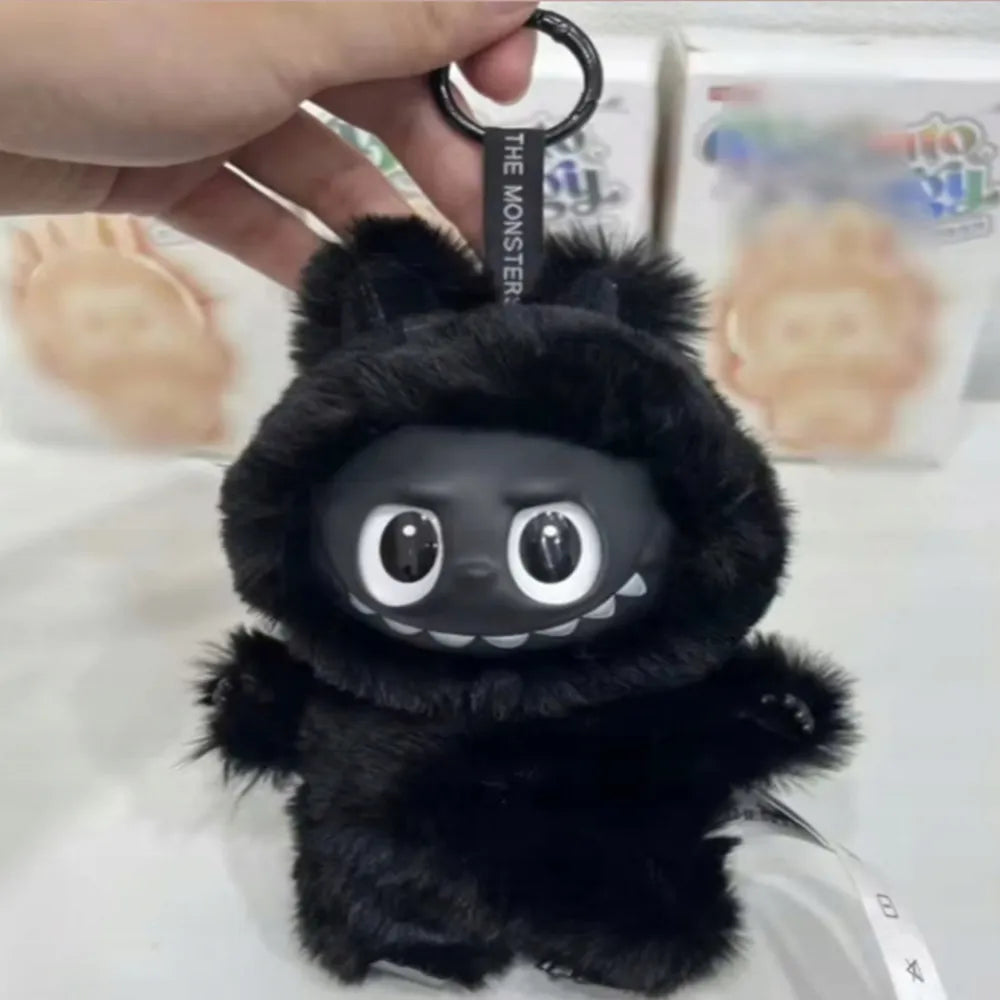 Labubu Dark Edition Macaron Pendant Plush Keychain