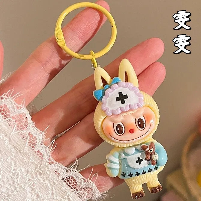 Labuboo Evershine Cosplay Loop Keychain Beige Acrylic Keychain