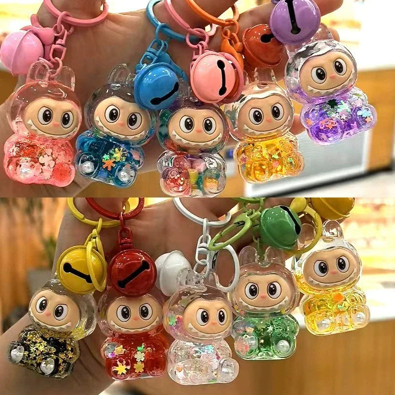Labuboo Crystal Cascade Keychain Liquid Keychain