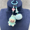 Labubu Luxe Premium Charm Keychain Light Blue Style 2 Plush Keychain