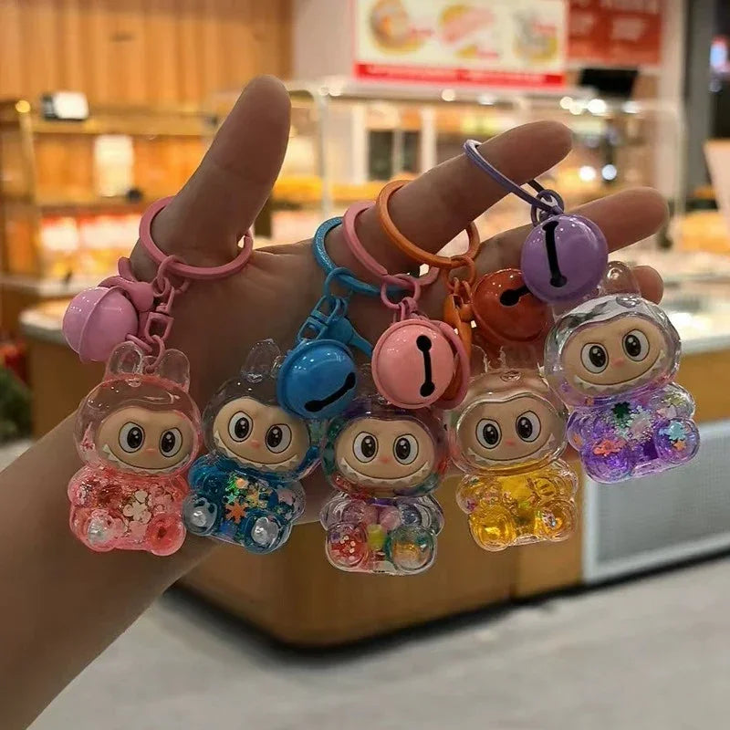 Labuboo Crystal Cascade Keychain Liquid Keychain