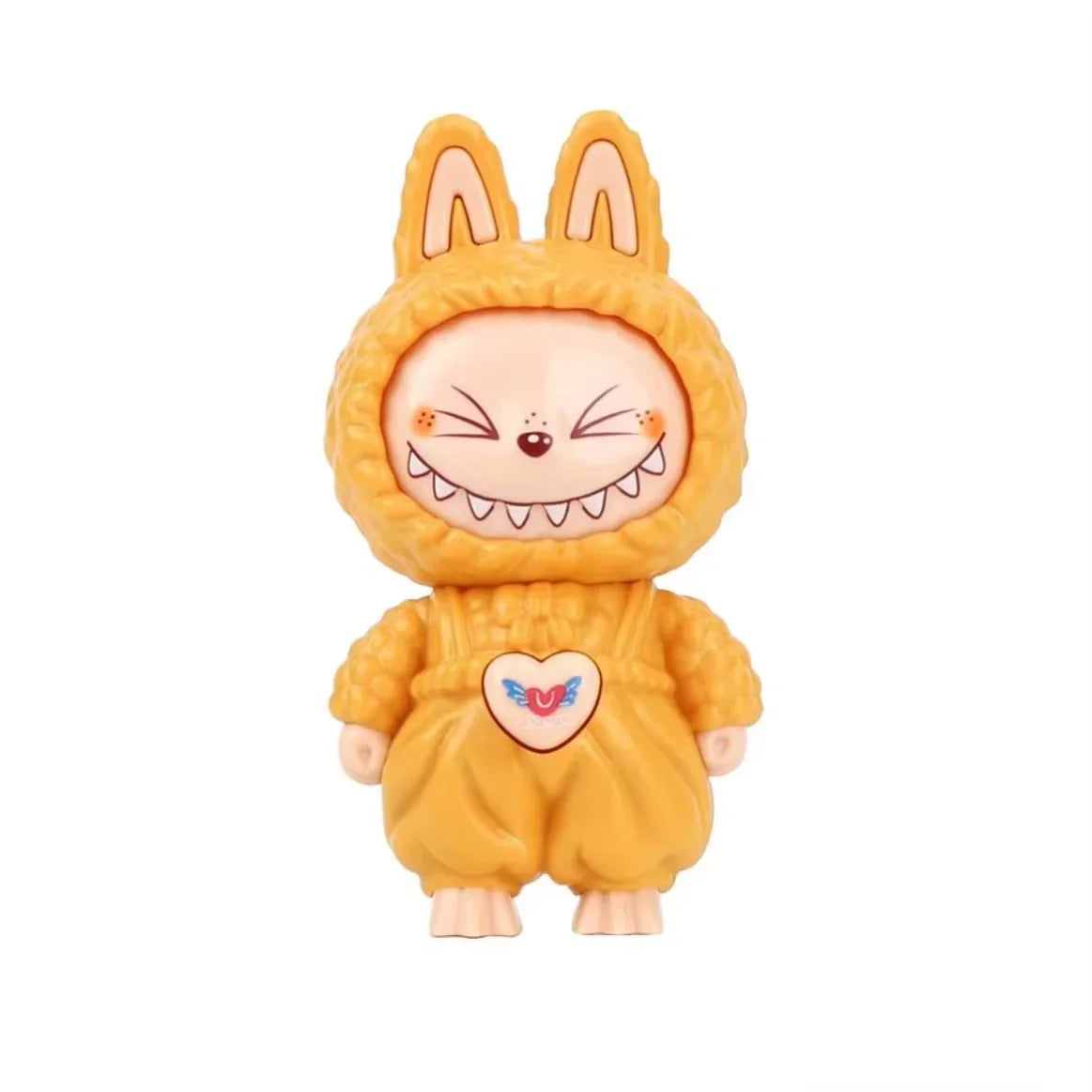 Labubu Chameleon Face Changing Keychain Yellow Expression Keychain