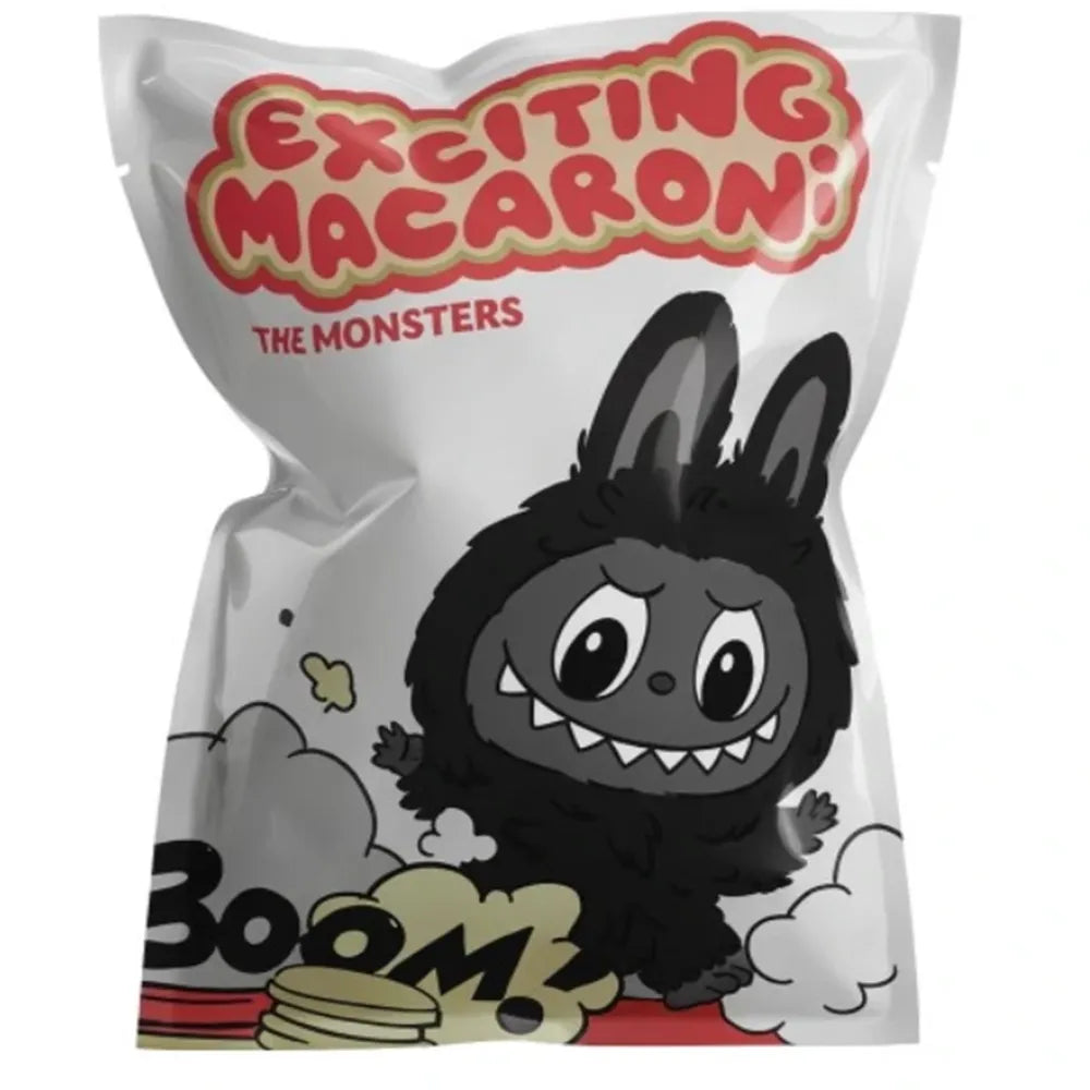 Labubu Dark Edition Macaron Pendant Plush Keychain