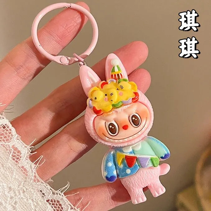 Labuboo Evershine Cosplay Loop Keychain Peach Acrylic Keychain