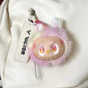 Labubu Gen 3 Premium Mugshot Keychain Pink Plush Keychain