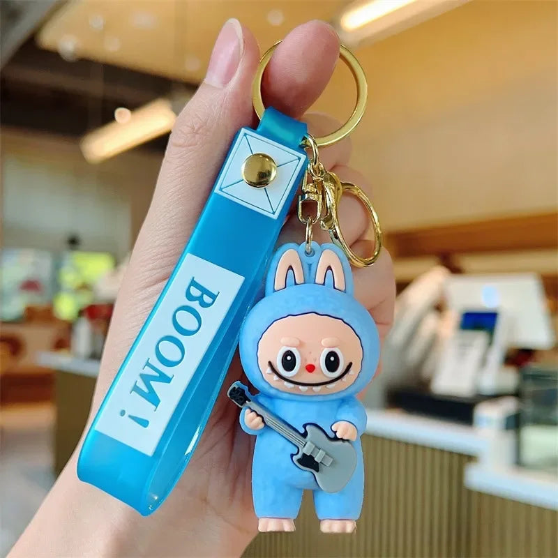 Labuboo Guitar Dreamer Keychain Blue 3D Keychain