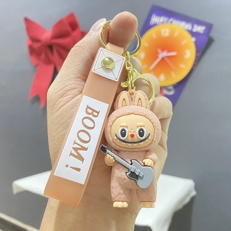 Labuboo Guitar Dreamer Keychain Peach 3D Keychain