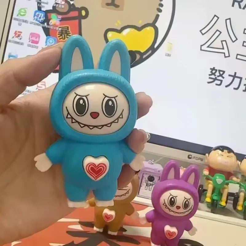 Labubu Monochrome Mood Swings Keychain Expression Keychain