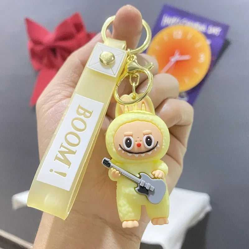 Labuboo Guitar Dreamer Keychain Yellow 3D Keychain