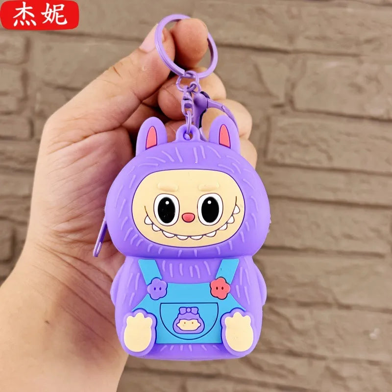 Labubu Boom Box Coin Pouch Purple Coin Purse