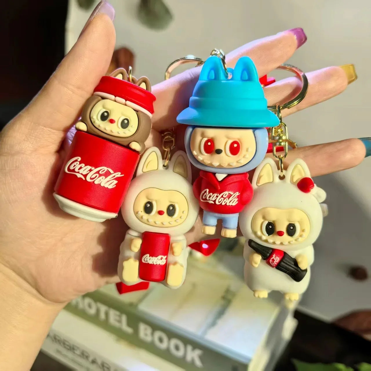 Labubu Cola Squad Blind Box Keychain 3D Keychain