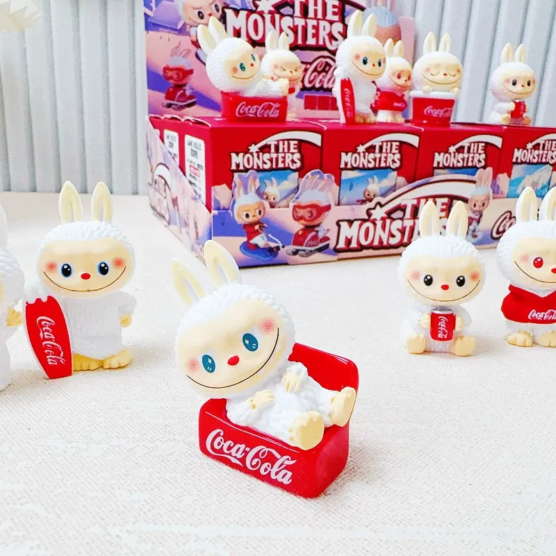 Labubu Mini Coca Cola Figurines Blind Box Action Figure
