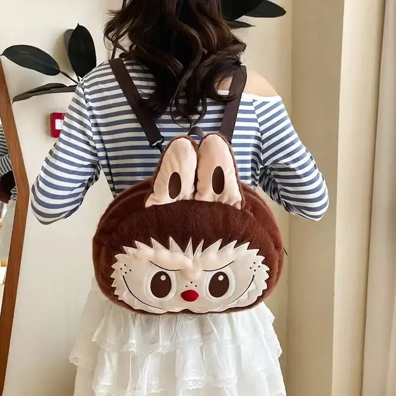 Labubu Big Head Plush Backpack Plush Backpack