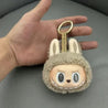 Labubu Gen 1 Macaron Big Head Keychain Beige Plush Keychain