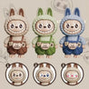 Labubu Jumpsuit Face Changing Keychain Expression Keychain