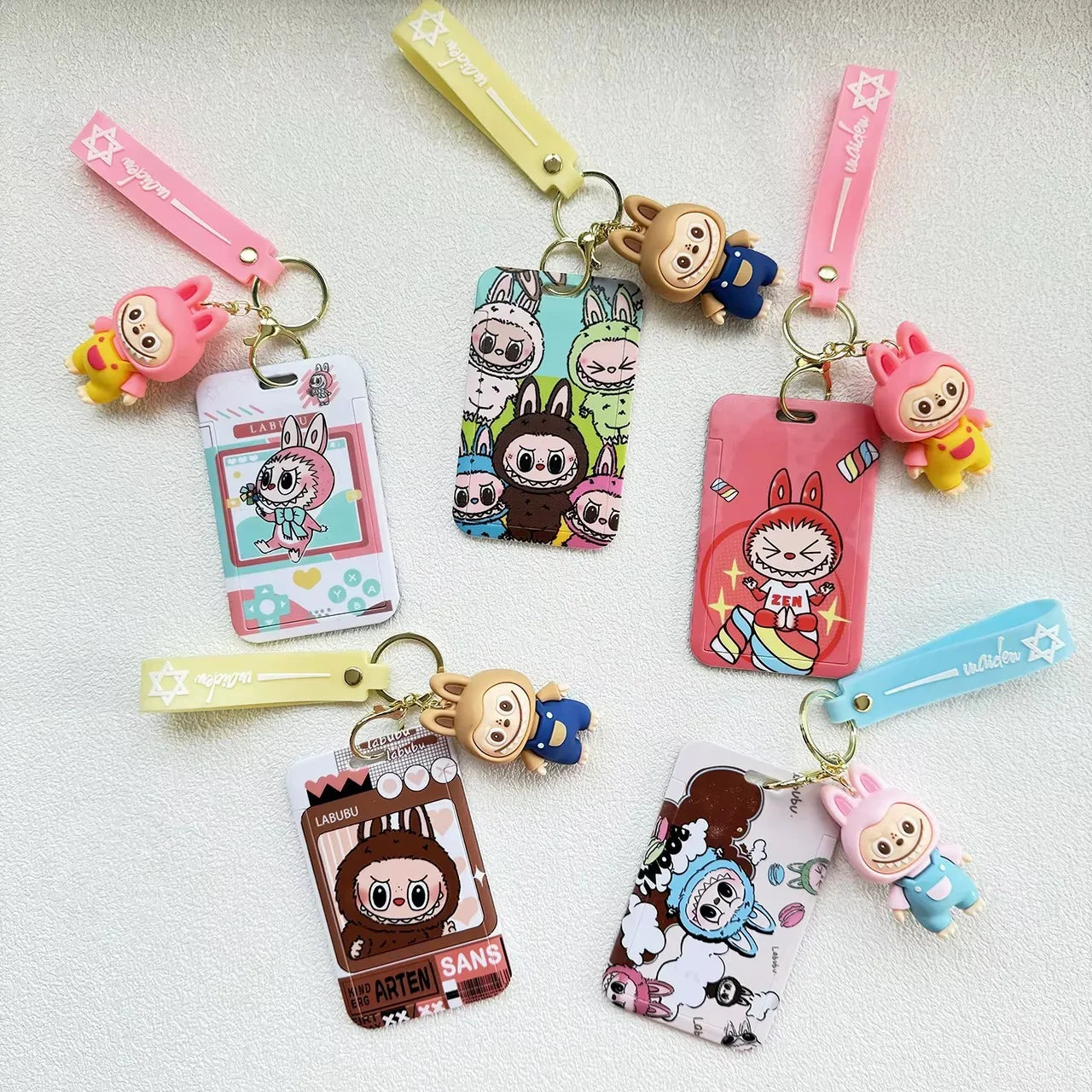 Labubu Pocket Pal ID Card Keychain ID Keychain