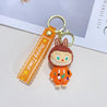 Labuboo Happy Time Vibes Keychain Orange 3D Keychain