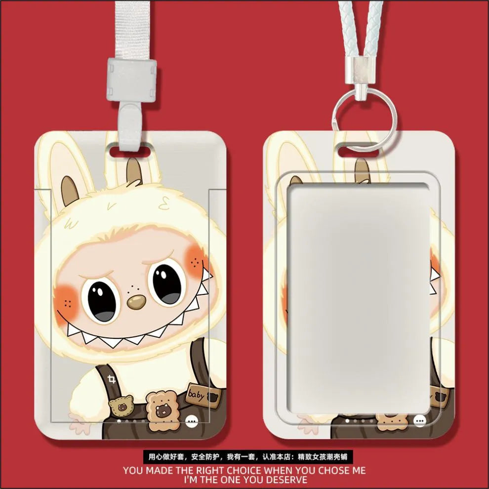 Monster Pass Labubu ID Card Holder Style 2 ID Keychain