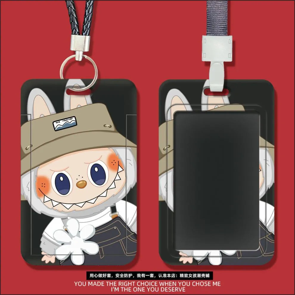Monster Pass Labubu ID Card Holder Style 1 ID Keychain