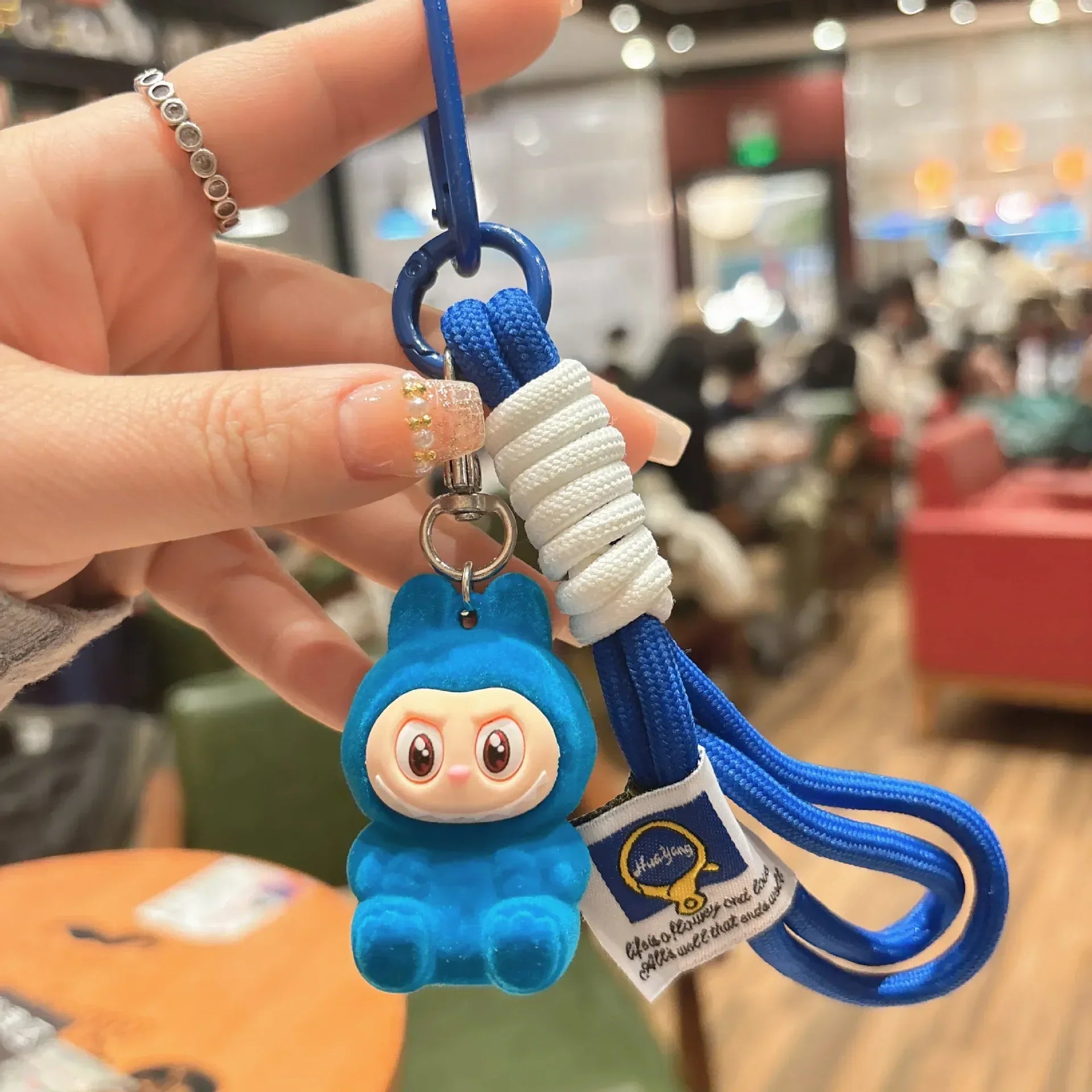 Labuboo Colorful Pop 3D Keychain Blue 3D Keychain