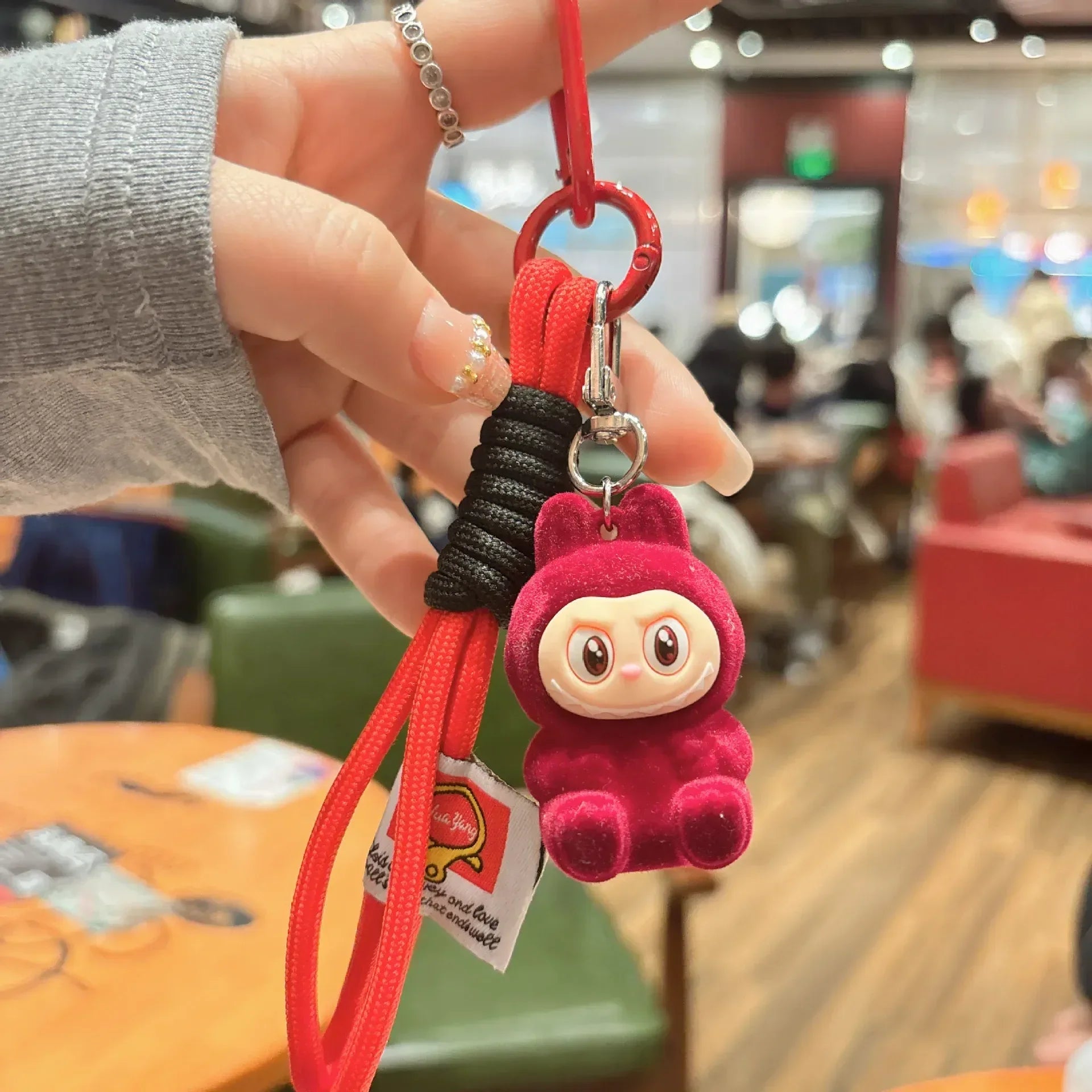 Labuboo Colorful Pop 3D Keychain Red 3D Keychain
