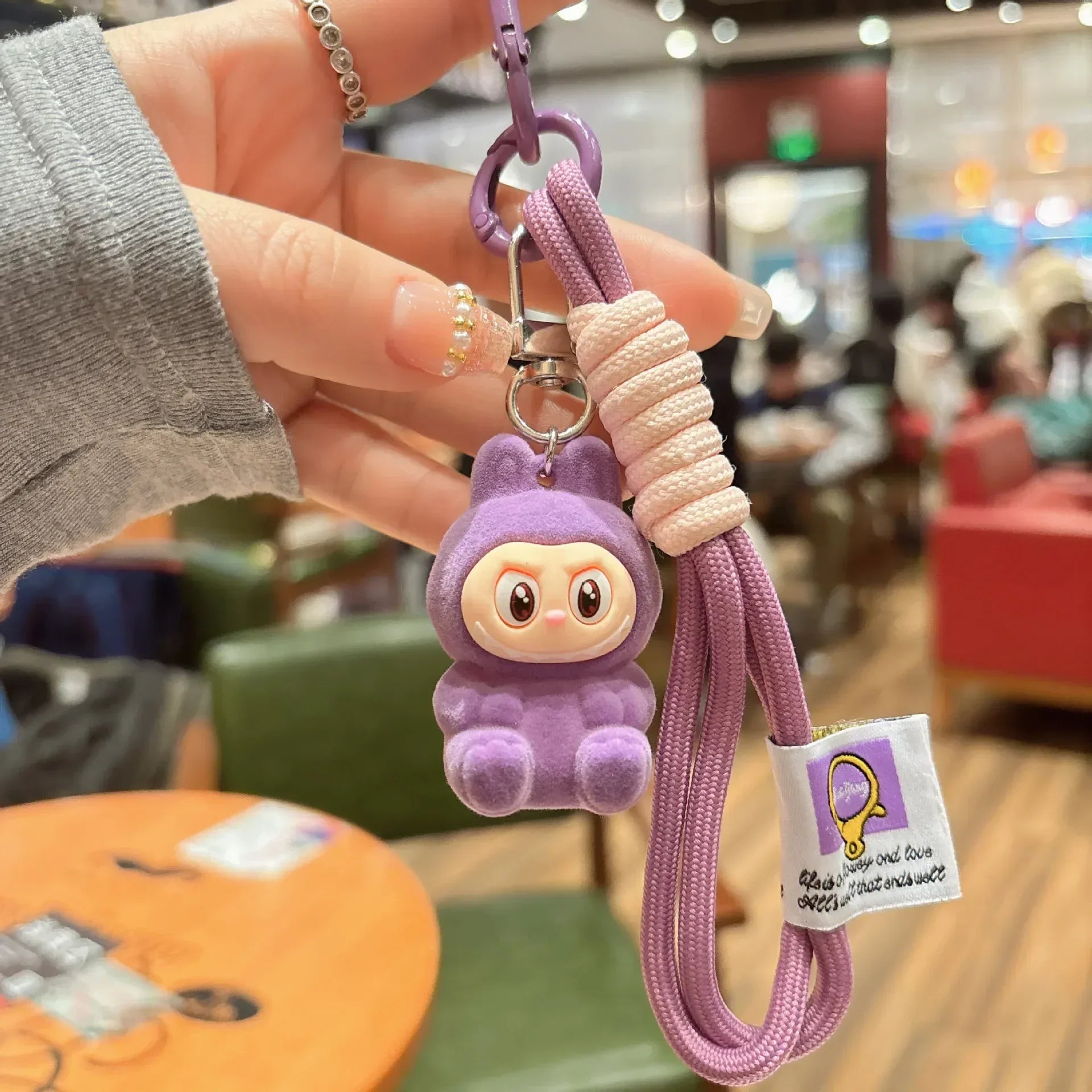 Labuboo Colorful Pop 3D Keychain Purple 3D Keychain
