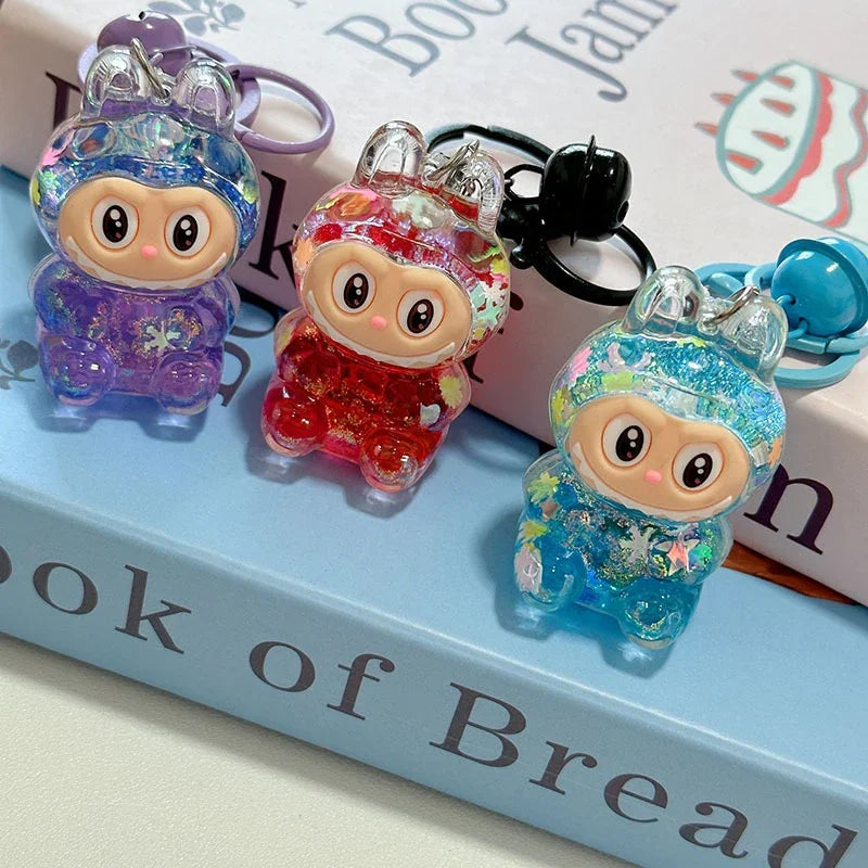 Labuboo Crystal Cascade Keychain Liquid Keychain