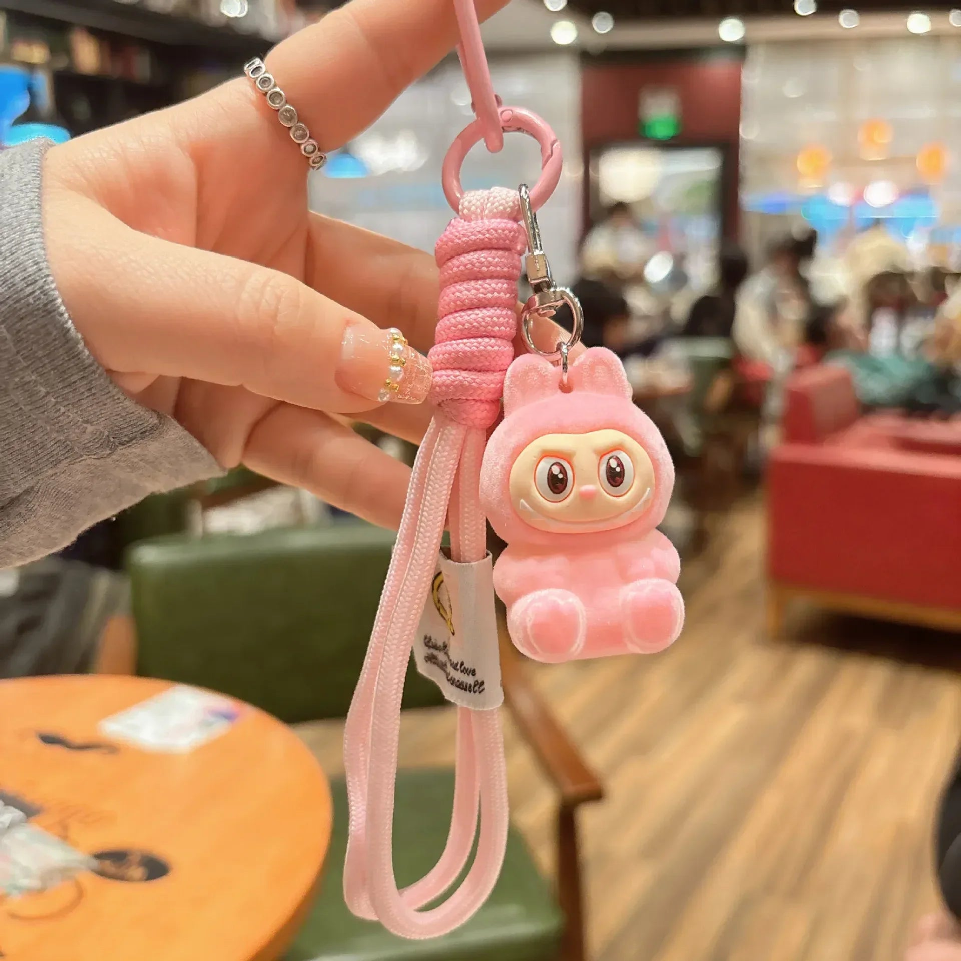 Labuboo Colorful Pop 3D Keychain Pink 3D Keychain