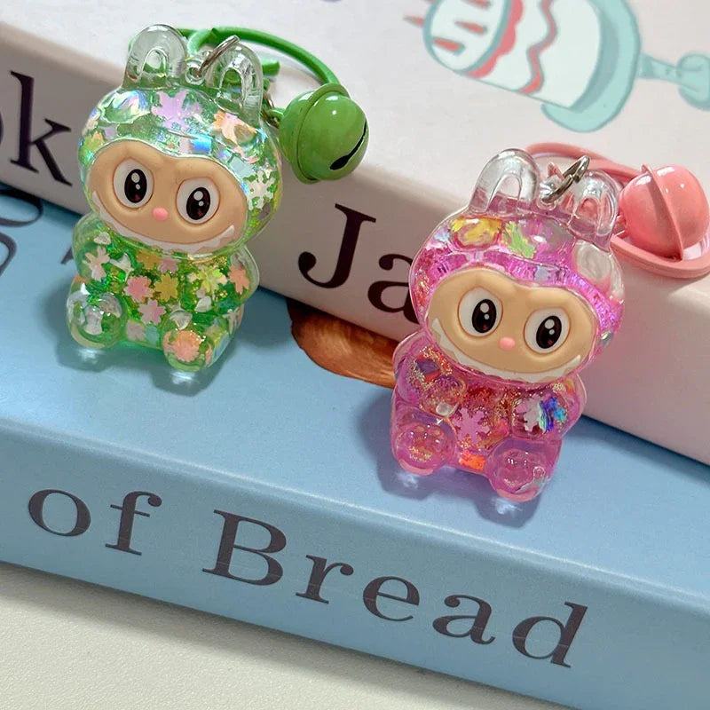 Labuboo Crystal Cascade Keychain Liquid Keychain