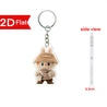 Labubu Flat Friends 2D Keychain Style 1 Acrylic Keychain