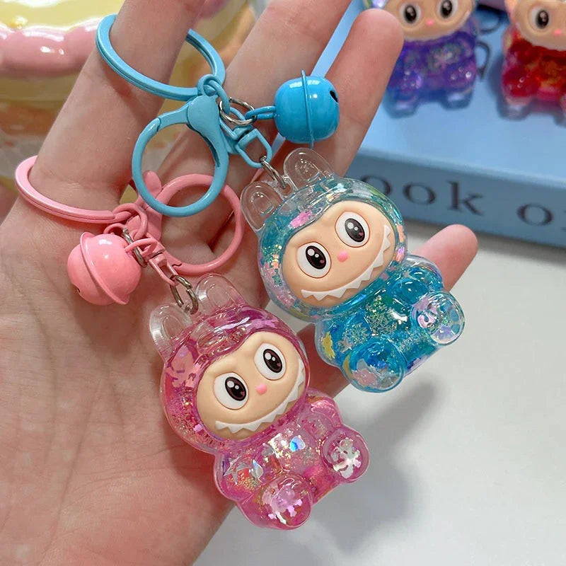 Labuboo Crystal Cascade Keychain Liquid Keychain