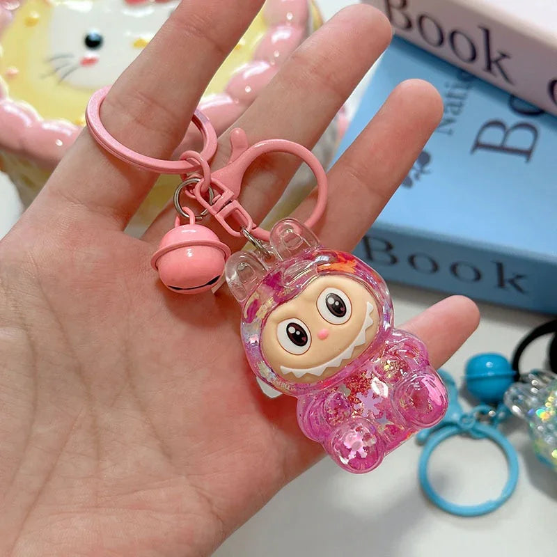 Labuboo Crystal Cascade Keychain Liquid Keychain