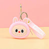 Grinning Labubu Boom Coin Purse Pink Coin Purse