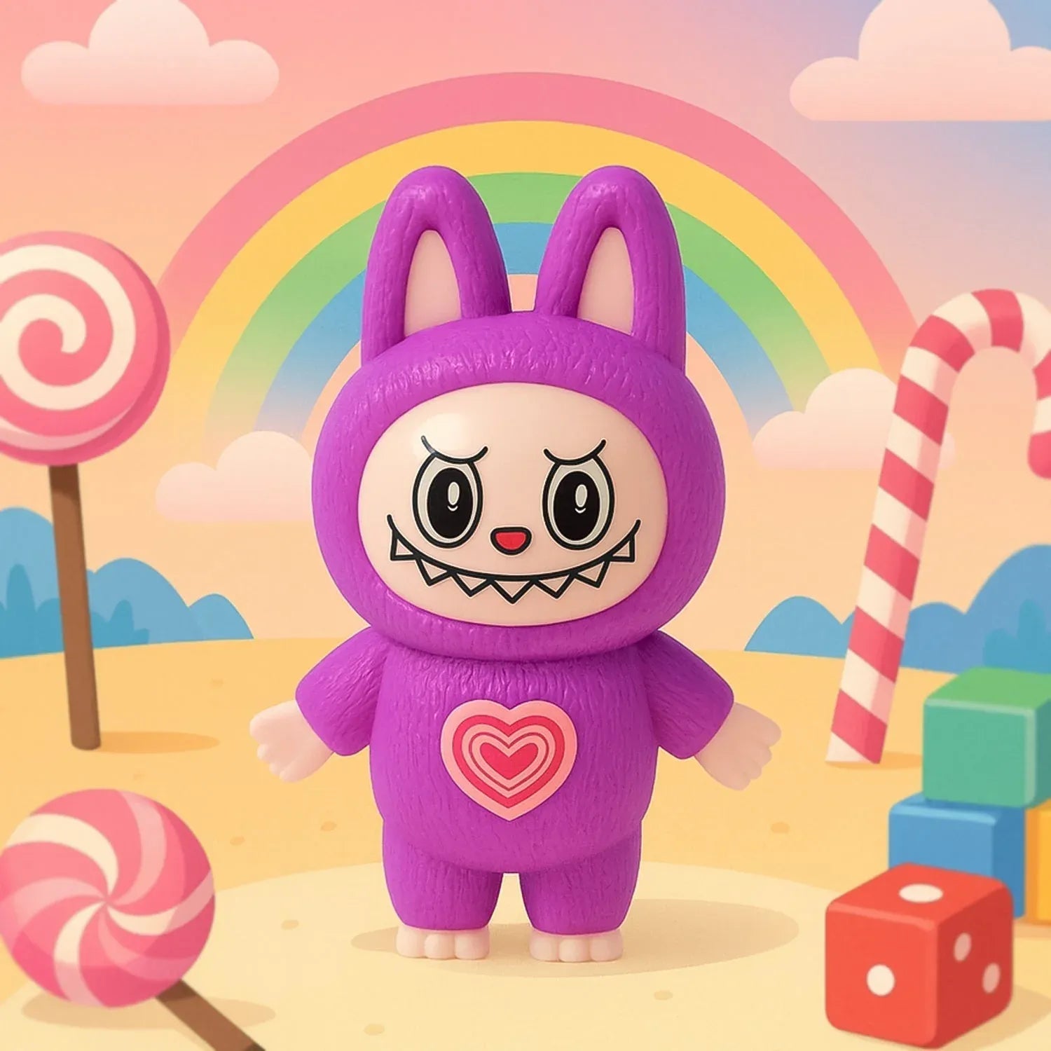 Labubu Monochrome Mood Swings Keychain Expression Keychain