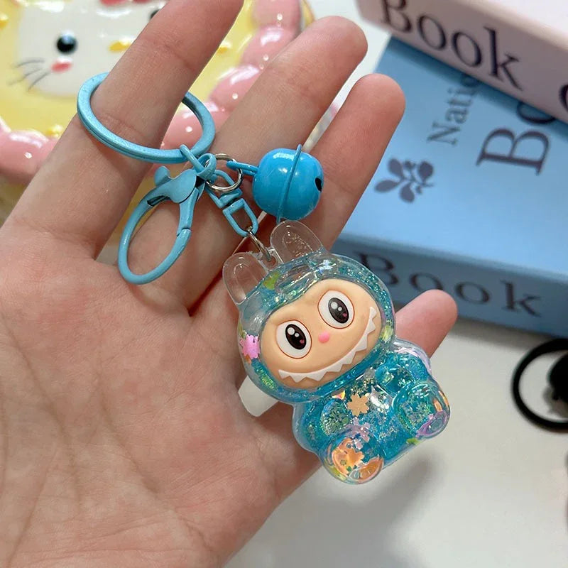 Labuboo Crystal Cascade Keychain Liquid Keychain
