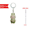 Labubu Flat Friends 2D Keychain Acrylic Keychain