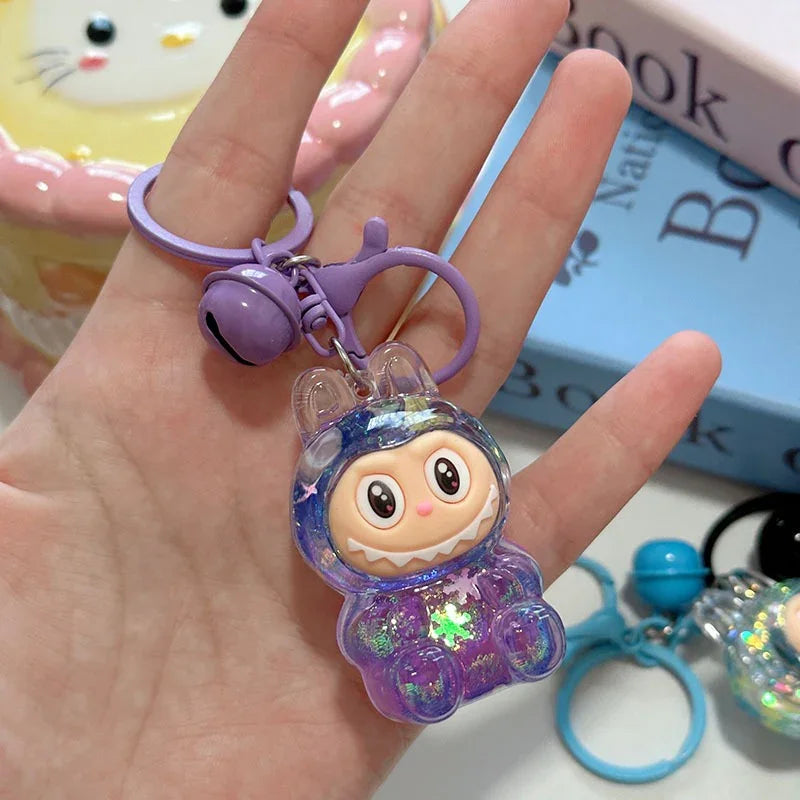 Labuboo Crystal Cascade Keychain Liquid Keychain