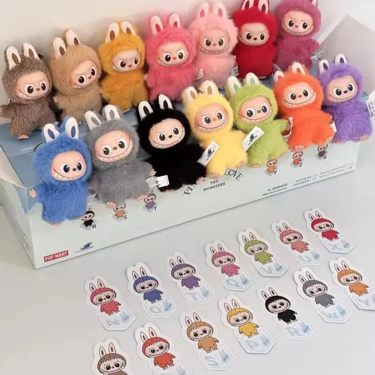 Labubu Pin for Love Blind Box Keychain Plush Keychain