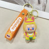 Laboobu Skirt Twirl Spins Keychain Yellow 3D Keychain